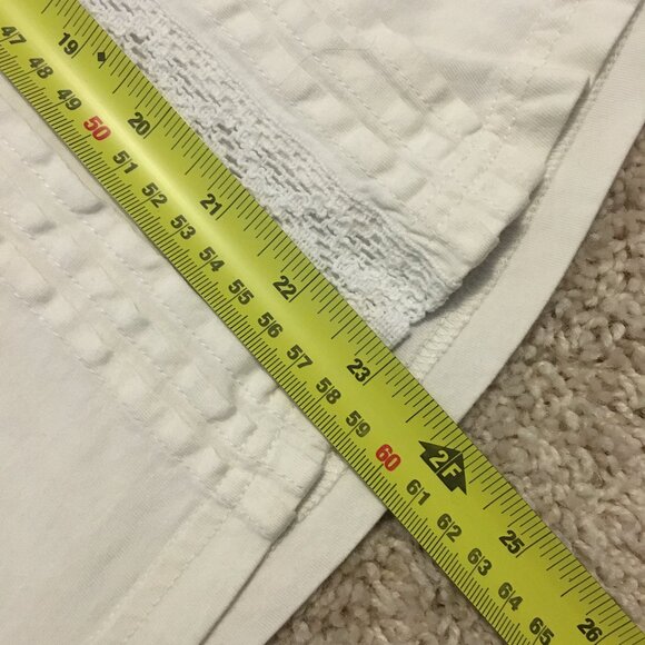 Chaps Flowy Embroidered Cotton Pintuck Peasant Sleeve Tunic Blouse - Picture 10 of 11